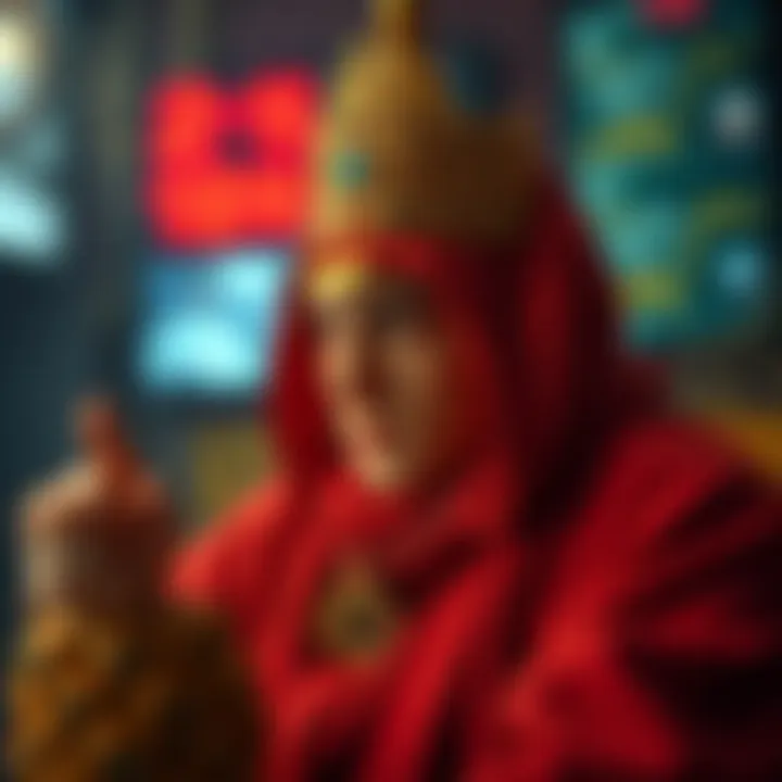 An artistic representation of social media's role in the dissemination of financial memes