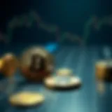 Conceptual illustration of cryptocurrency trading