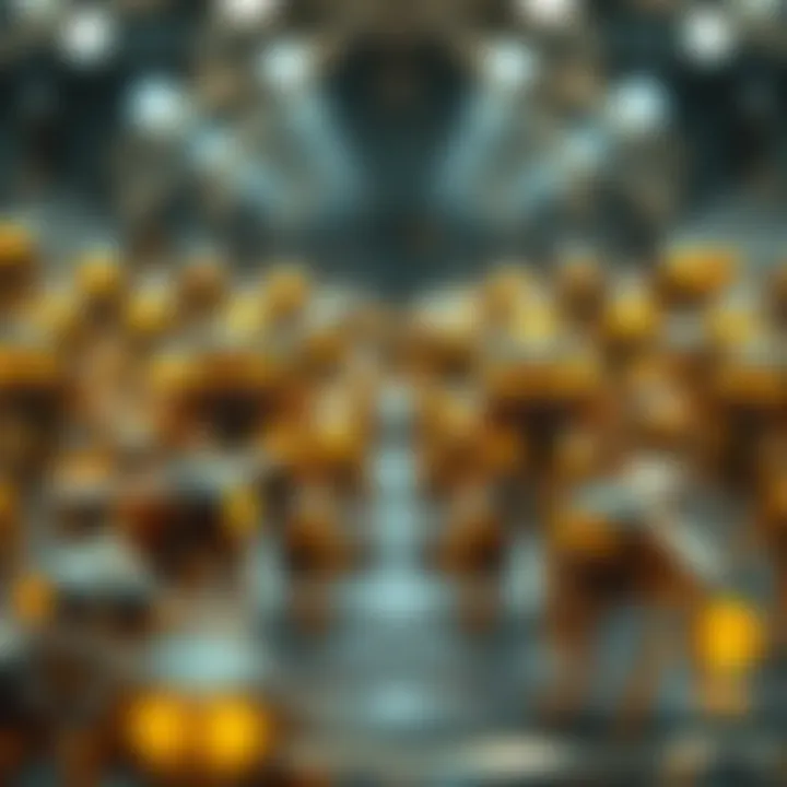 Swarm Intelligence in Technology Conceptual visualization of swarm intelligence in technology