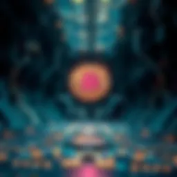 Conceptual representation of blockchain technology