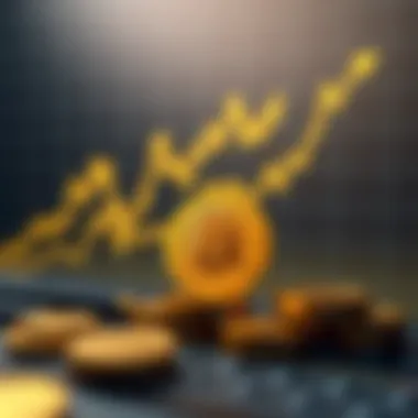 Cryptocurrency Value Trends and Analysis Graph showing cryptocurrency value fluctuations