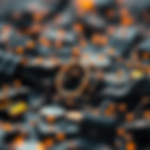 An illustration showcasing The Graph's ecosystem in cryptocurrency