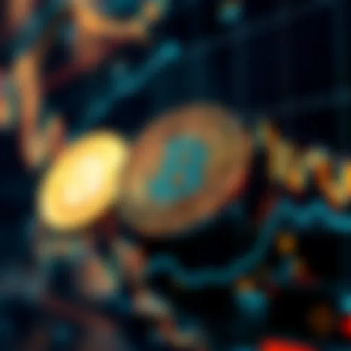 An abstract representation of cryptocurrency trading