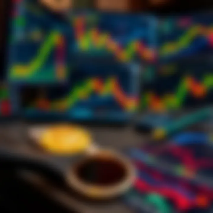 A diverse group of trading tools and charts