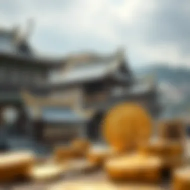 Visual comparison of traditional finance and cryptocurrency systems