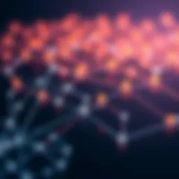 Graphical representation of a directed acyclic graph showcasing nodes and edges