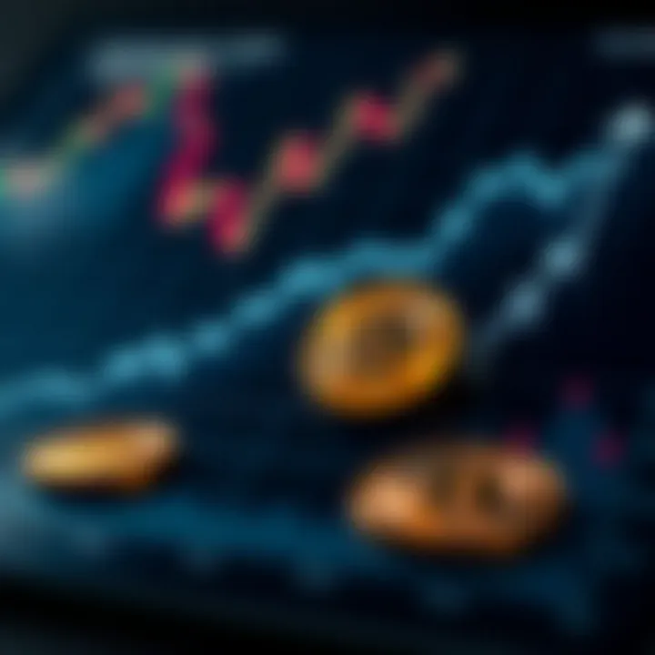 Economic analysis graph showing the impact of US dollar coins