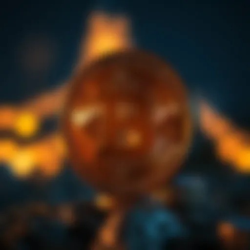 Digital Currency Symbol Symbol of digital currency representing the US dollar coin