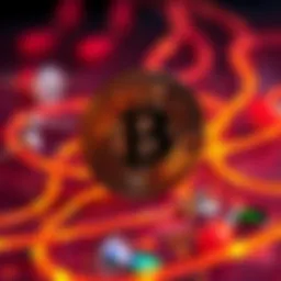 A vibrant illustration of the intersection between cryptocurrency and music.