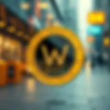 Conceptual representation of Walk Coin in cryptocurrency market