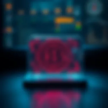 Visual representation of security features in cryptocurrency wallets