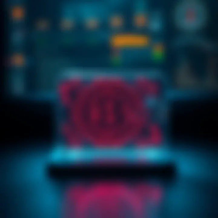 Visual representation of security features in cryptocurrency wallets