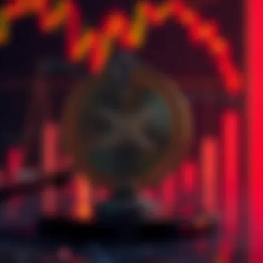 Impact of Legal Issues on Cryptocurrency Market Visual representation of cryptocurrency market trends affected by legal issues