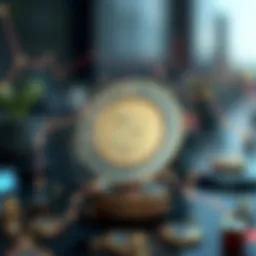 Visual representation of ZEC coin in a digital economy